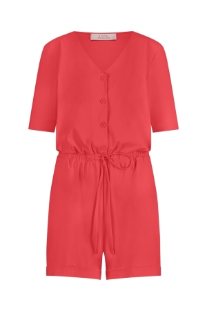 Studio Anneloes Studio Anneloes harperly playsuit 12731 Jumpsuit 2800 coral red
