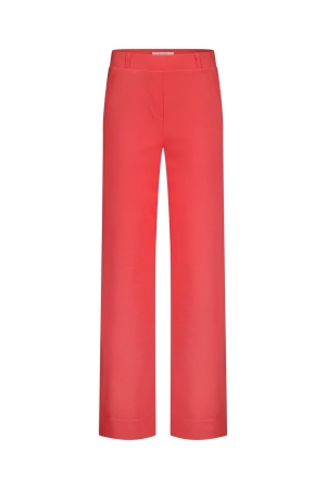 Studio Anneloes Studio Anneloes lexie bonded trousers 12651 Broek 2800 coral red