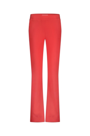 Studio Anneloes Studio Anneloes flair bonded trousers 12654 Flared 2800 coral red