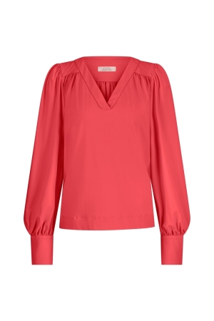 Studio Anneloes Studio Anneloes emmarie top 12657 T-shirt Lange mouw 2800 coral red