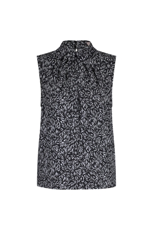 Studio Anneloes Studio Anneloes lesia leaves top 12662 Tops en Singlets 9011 black/off white