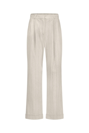 Studio Anneloes Studio Anneloes jojo pinstripe trousers 12681 Broek 1490 kit/black