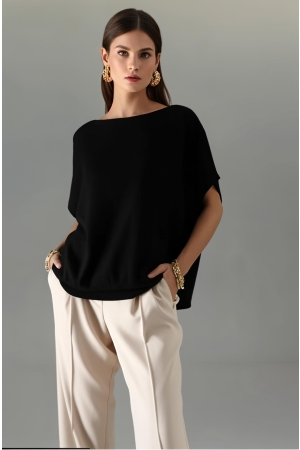 Studio Anneloes Studio Anneloes lenti pullover 12708 Trui korte mouw 9000 black