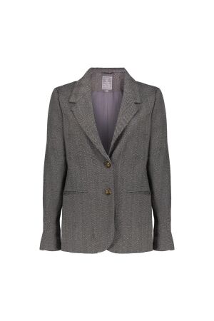 Geisha Geisha blazer herringbone stones 55522-10 Blazers 950 anthracite stones