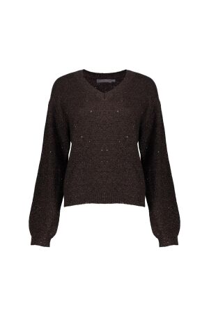 Geisha Geisha pullover lurex and sequinces 54542-14 Trui 775 brown/copper