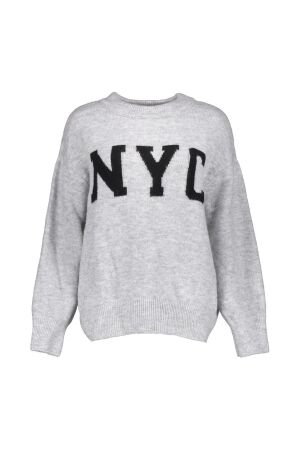 Geisha Geisha pullover nyc 54561-23 Trui 925 grey/black