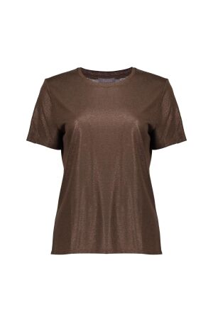 Geisha Geisha t-shirt neck foil 52605-41 T-shirt Korte mouw 785 dark brown