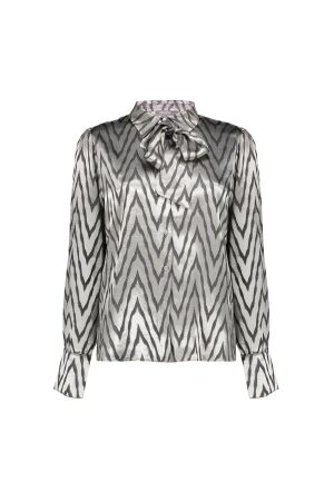 Geisha Geisha blouse animal silver 53593-32 Blouse 915 silver grey