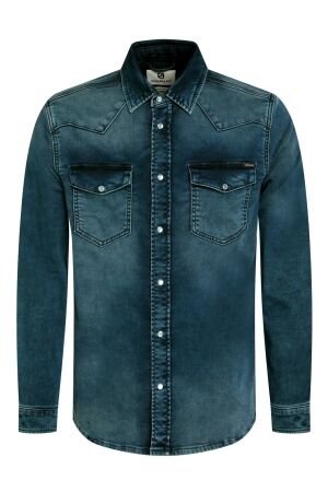 Gabbiano Gabbiano overhemd jogg denim 335734 Overhemd 920 dark blue