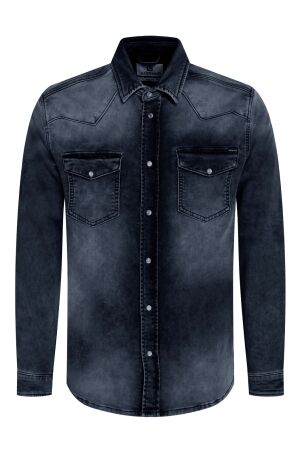Gabbiano Gabbiano overhemd jogg denim  335734 Overhemd 920 dark blue