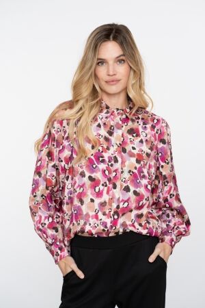 Geisha Geisha blouse animal 53620-20 Blouse 420 pink/off white