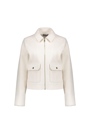 Geisha Geisha jacket zip 55518-10 Jackets 10 off-white