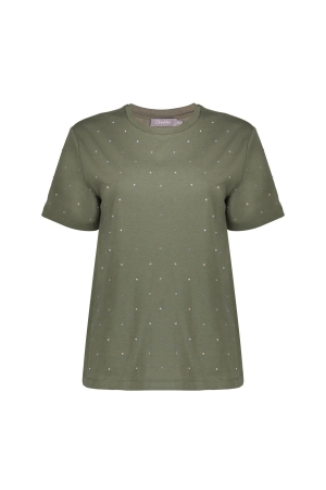 Geisha Geisha t-shirt oil stones 52562-47 T-shirt Korte mouw 530 green