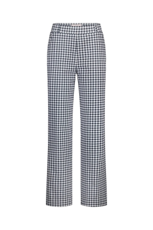 Studio Anneloes Studio Anneloes lexie small check trousers 12788 Broek 6911 dark blue/off white