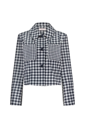 Studio Anneloes Studio Anneloes klaartje check jacket 12790 Jackets 6911 dark blue/off white