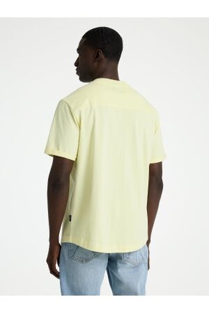 Chasin Chasin brody Print T-shirts e31 - khaki yellow