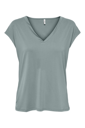 Only Only onlfree life s/s mod.v-neck top jrs noos T-shirt Korte mouw abyss