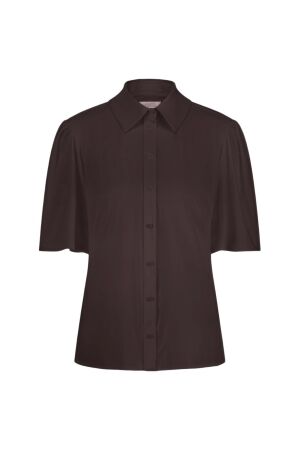 Studio Anneloes Studio Anneloes poppy butterfly blouse 91536 Blouse 8700 espresso