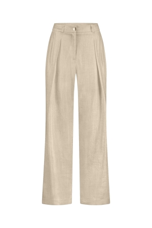 Studio Anneloes Studio Anneloes riley gold linen trousers 12761 Broek 0002 gold