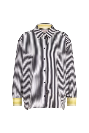 Studio Anneloes Studio Anneloes tamar stripe blouse 12764 Blouse 6911 dark blue/off white