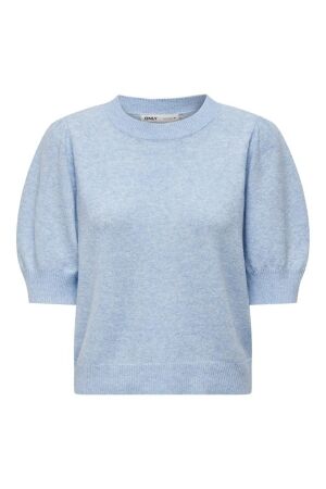 Only Only onlrica life 2/4 pullover ex knt 15318551 Trui korte mouw little boy blue w. melange