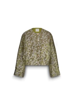 SUMMUM SUMMUM jacket bomber leaves jaquard 1s1205-12293 Jackets 604 misty lime