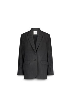 SUMMUM SUMMUM blazer boyfriend pinstripe 1s1263-12258 Blazers 860 anthracite