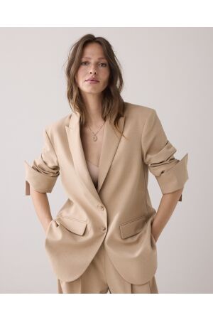 SUMMUM SUMMUM blazer viscose blend stretch 1s1265-12072 Blazers 722 alpaca