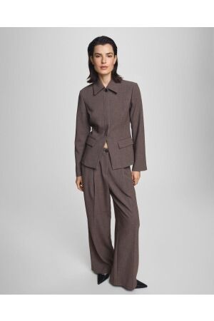 MSCH Copenhagen MSCH Copenhagen mschrosina michelle hw pants 19230 Broek slate black mel slate black mel