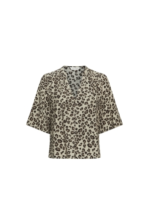 MSCH Copenhagen MSCH Copenhagen mschkalani vlora 2 4 shirt aop 19261 Blouse humus leo