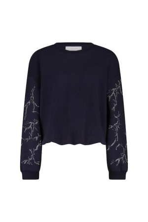 Nukus Nukus suzanne pullover strass nkf03000 Trui 70 navy