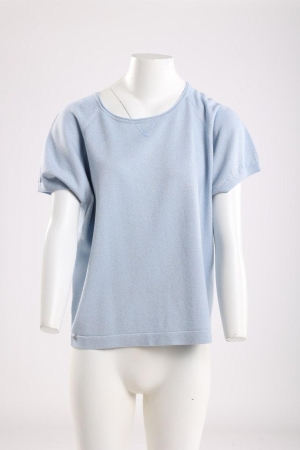 Nukus Nukus anita top lurex nks01085 T-shirt Korte mouw 265 ice