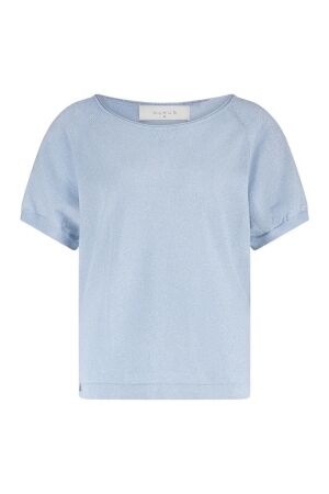 Nukus Nukus anita top lurex nks01085 T-shirt Korte mouw 265 ice