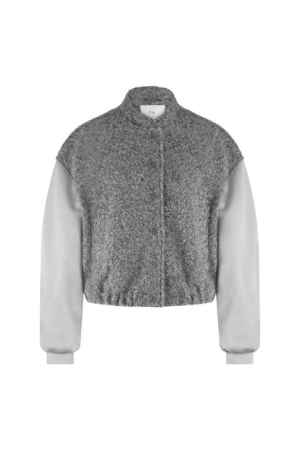 Nukus Nukus baltimore jacket satin nkf13057 Jackets 21 light grey