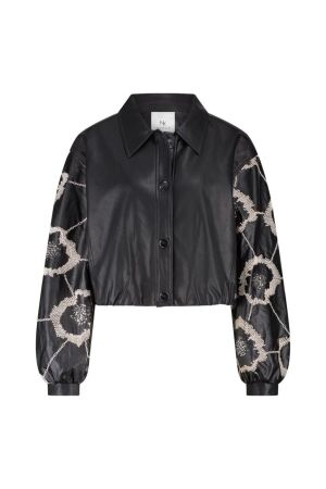 Nukus Nukus fiene jacket embroidery nkf13027 Jackets 5 black