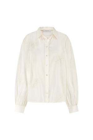 Nukus Nukus milanova blouse pearl nkf02012 Blouse 17 off white