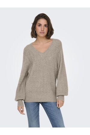 Only Only onllucilla ls glitter v-neck knt Trui 4780072 string dtm glitter