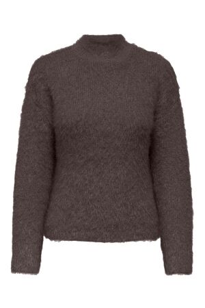 Only Only onllulu ls rib highneck cc knt Trui 4853090 seal brown