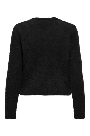 Only Only onlpetra ls pearl o-neck cardi cc knt Vest 4853111 black pearl button