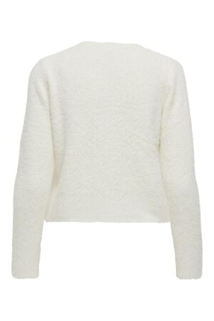 Only Only onlpetra ls pearl o-neck cardi cc knt Vest 4777151 cloud dancer pearl button