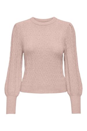 Only Only onlkatia ls struc puff oneck cc knt Trui 4853752 rose smoke w. melange