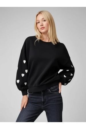 Only Only onlmacy l/s o-neck box cc swt Sweater 4805216 black w. cd hearts