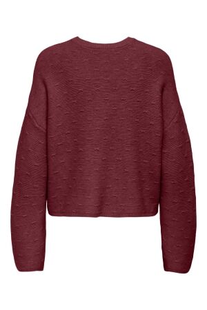 Only Only onlkatia ls structure o-neck cc knt Trui 4854423 cabernet