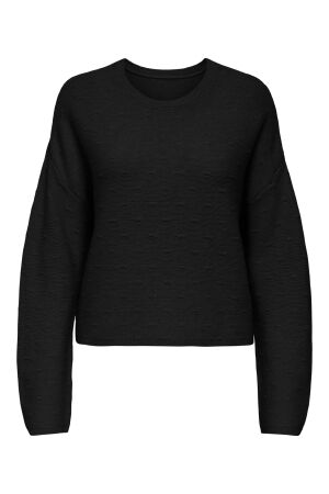 Only Only onlkatia ls structure o-neck cc knt Trui 4853617 black
