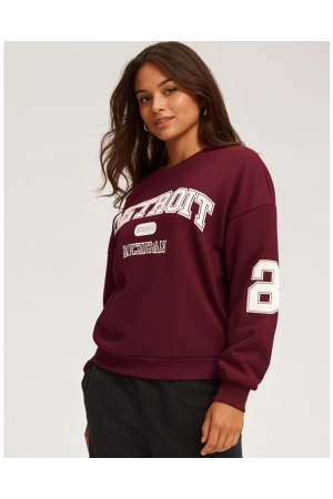 Only Only onlvictory l/s o-neck fit swt Sweater 4900255 cabernet detroit
