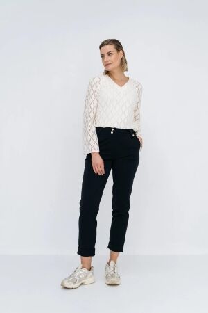 Maicazz Maicazz plarian - sweater fa25.60.326 Sweater diamond holes