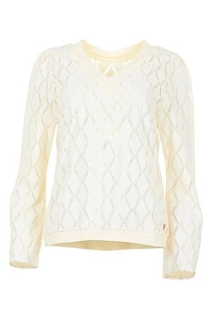 Maicazz Maicazz plarian - sweater fa25.60.326 Sweater diamond holes