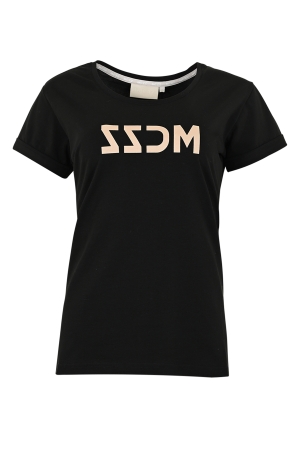 Maicazz Maicazz palma - tshirt fa25.75.024 T-shirt Korte mouw black -gold
