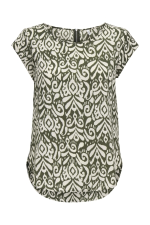 Only Only onlvic s/s aop top noos wvn T-shirt Korte mouw tarmac kaja graphic