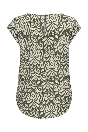 Only Only onlvic s/s aop top noos wvn T-shirt Korte mouw tarmac kaja graphic